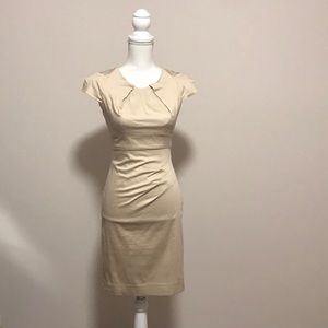 Bebe Beige Midi Dress